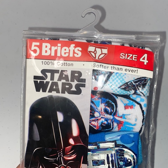 Star Wars Boy Underwear Briefs Size 4 New With Tags - Picture 2 of 6